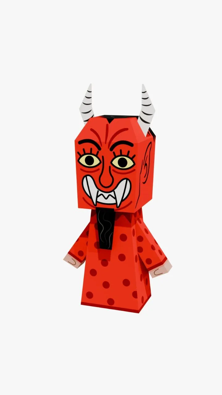 Paper toy Mascarada de Diablito