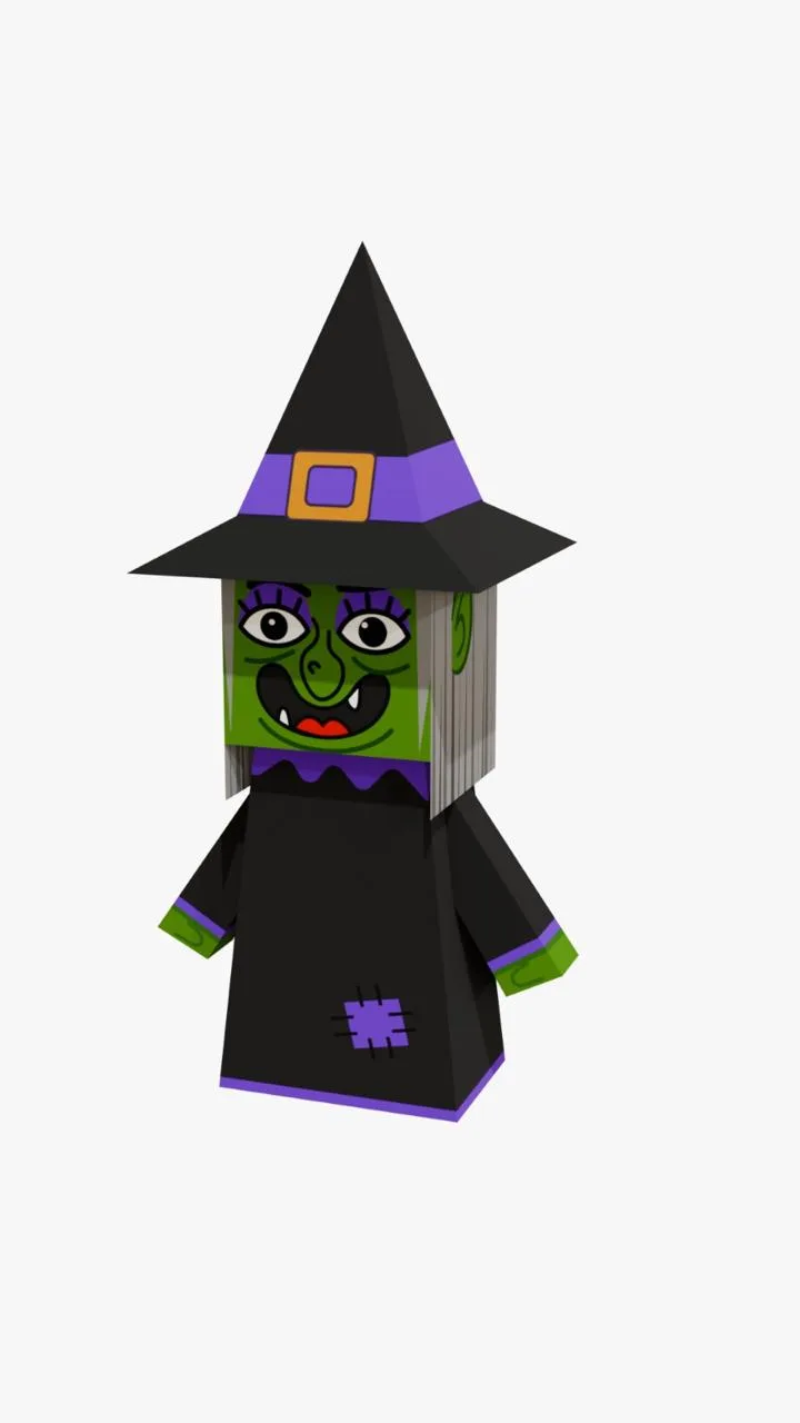 Paper toy Mascarada de Bruja